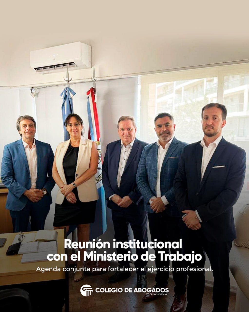 Autoridades del Colegio de Abogados de Rosario mantuvierón una reunión de trabajo con representantes del Ministerio de Trabajo, Empleo y Seguridad Social en la ciudad de Rosario